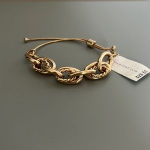 NWT charter club adjustable gold bracelet
